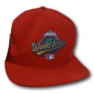 1992 World Series Baseball Red Snapback Hat Sports Specialties - NWT